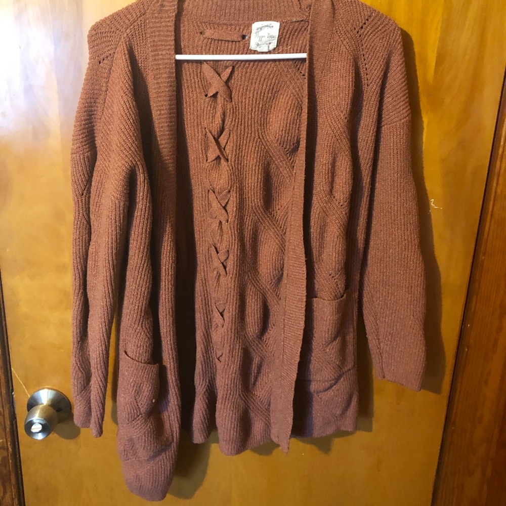 Pink cardigan